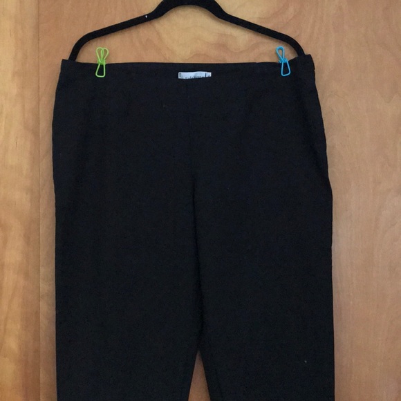 Straight Legged Black Ankle Pant with flat front - Picture 3 of 7